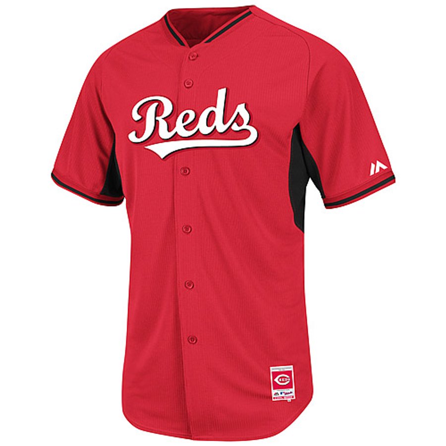 Cincinnati Reds Authentic Collection Men's Cincinnati Reds Majestic Red Authentic Collection On-Field Cool ...
