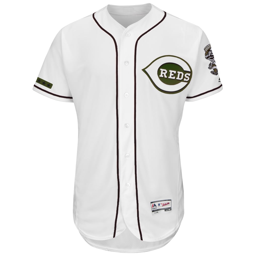 Cincinnati Reds Authentic Collection Men's Cincinnati Reds Majestic White Alternate 2018 Flex Base Authentic ...
