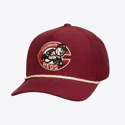  Cincinnati Reds Mitchell & Ness Heritage Hues French Terry Snapback Hat - Red