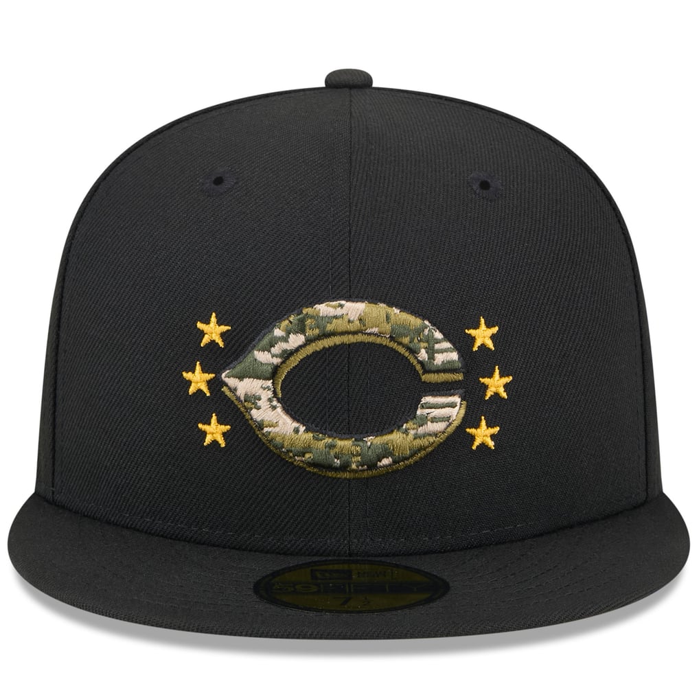  Cincinnati Reds New Era 2024 Armed Forces Day On-Field 59FIFTY Fitted Hat - Black