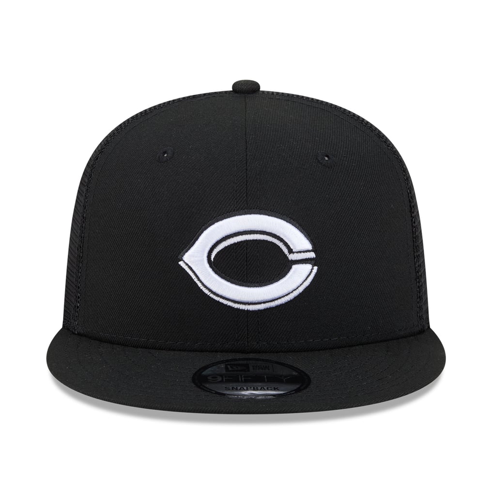 Cincinnati Reds New Era 9FIFTY Adjustable Trucker Hat - Black