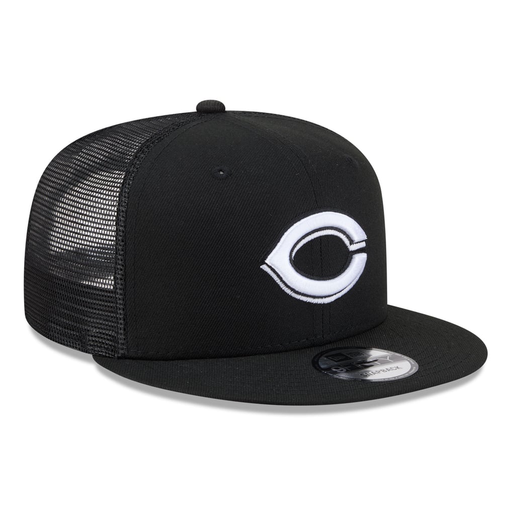 Cincinnati Reds New Era 9FIFTY Adjustable Trucker Hat - Black