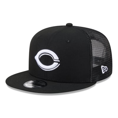 Cincinnati Reds New Era 9FIFTY Adjustable Trucker Hat - Black