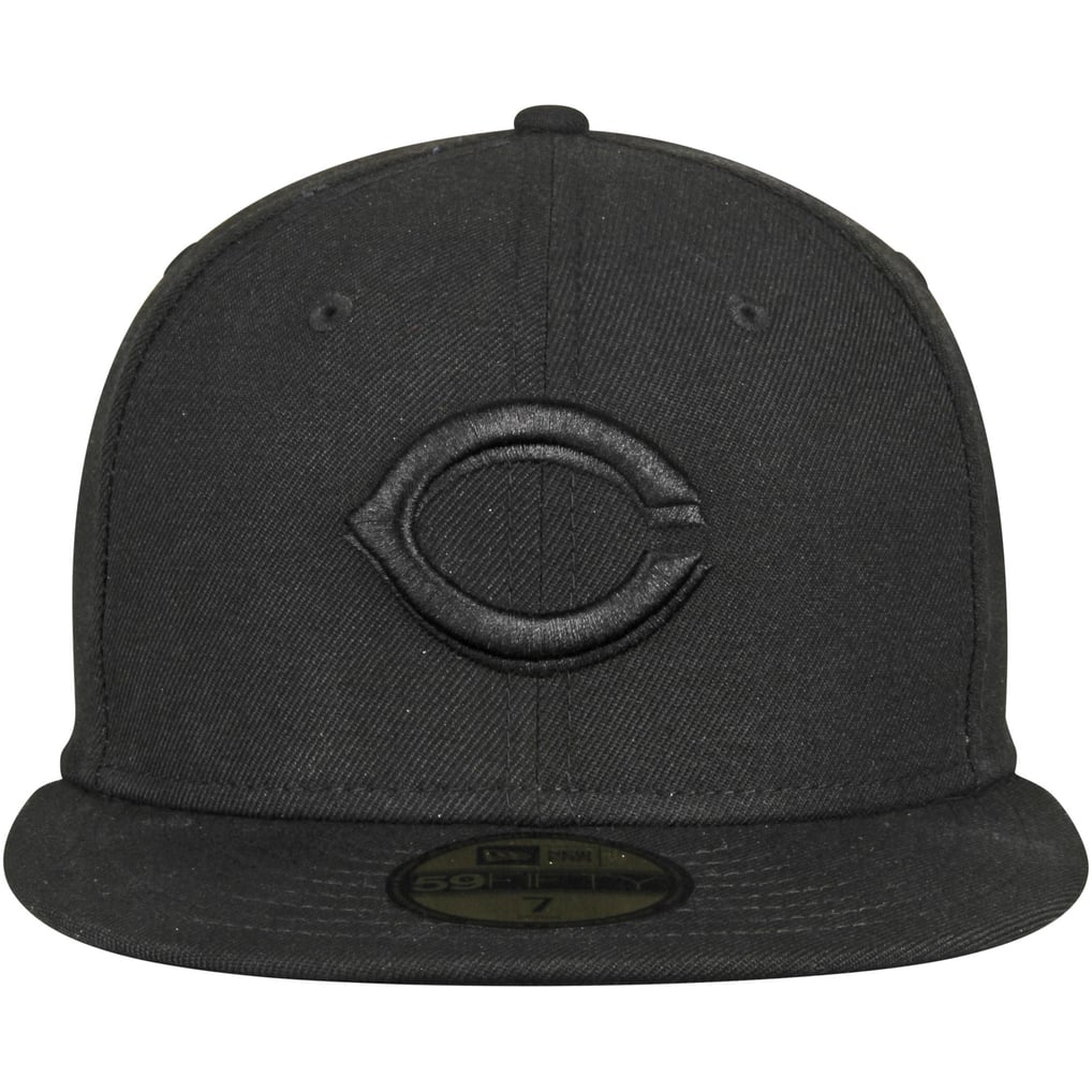 Men's Cincinnati Reds New Era Black Tonal 59FIFTY Fitted Hat