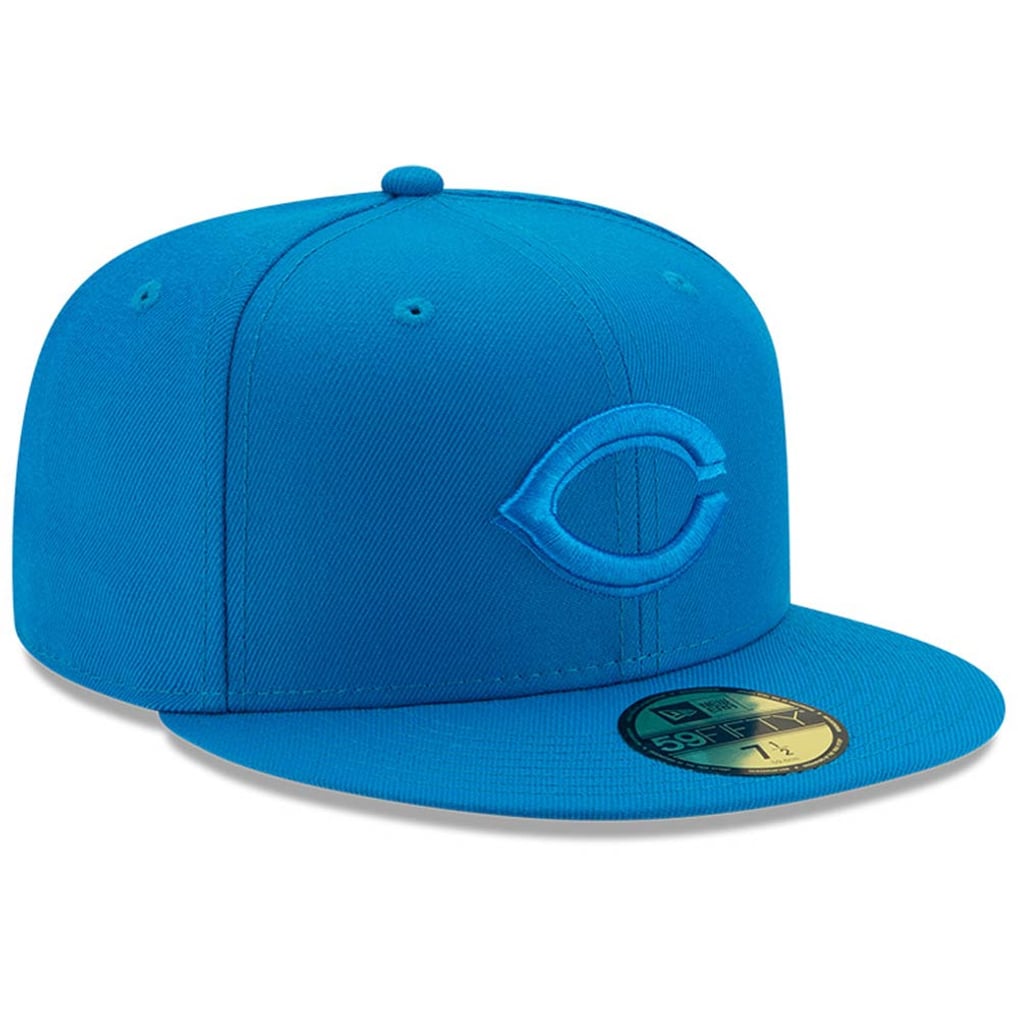 Men's Cincinnati Reds New Era Blue Spring Color Basic 59FIFTY Fitted Hat