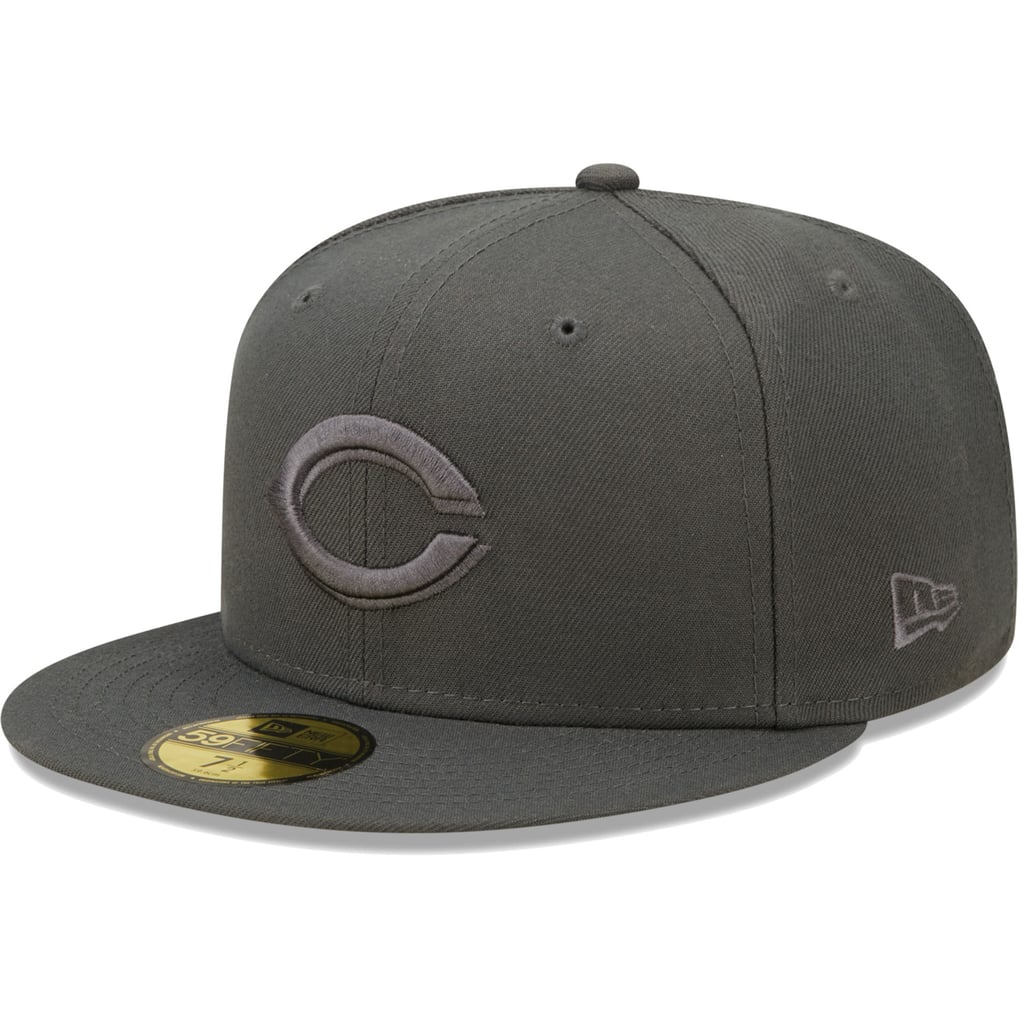 Men's Cincinnati Reds New Era Charcoal Color Pack 59FIFTY Fitted Hat