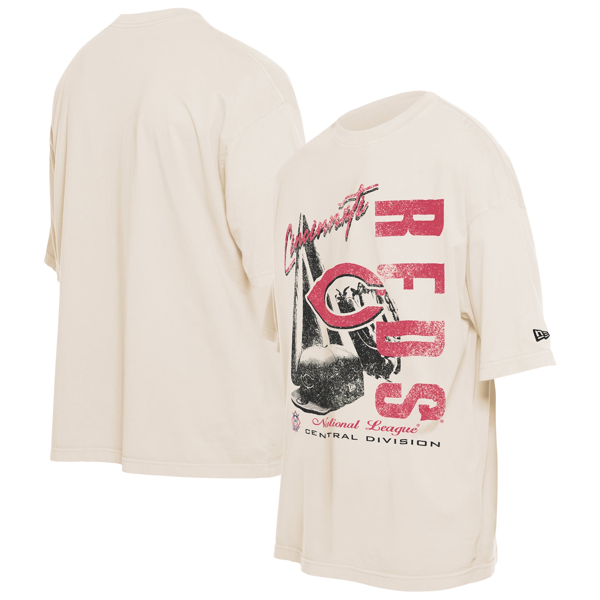Men's Cincinnati Reds New Era Cream Cooperstown Collection Oversized ...