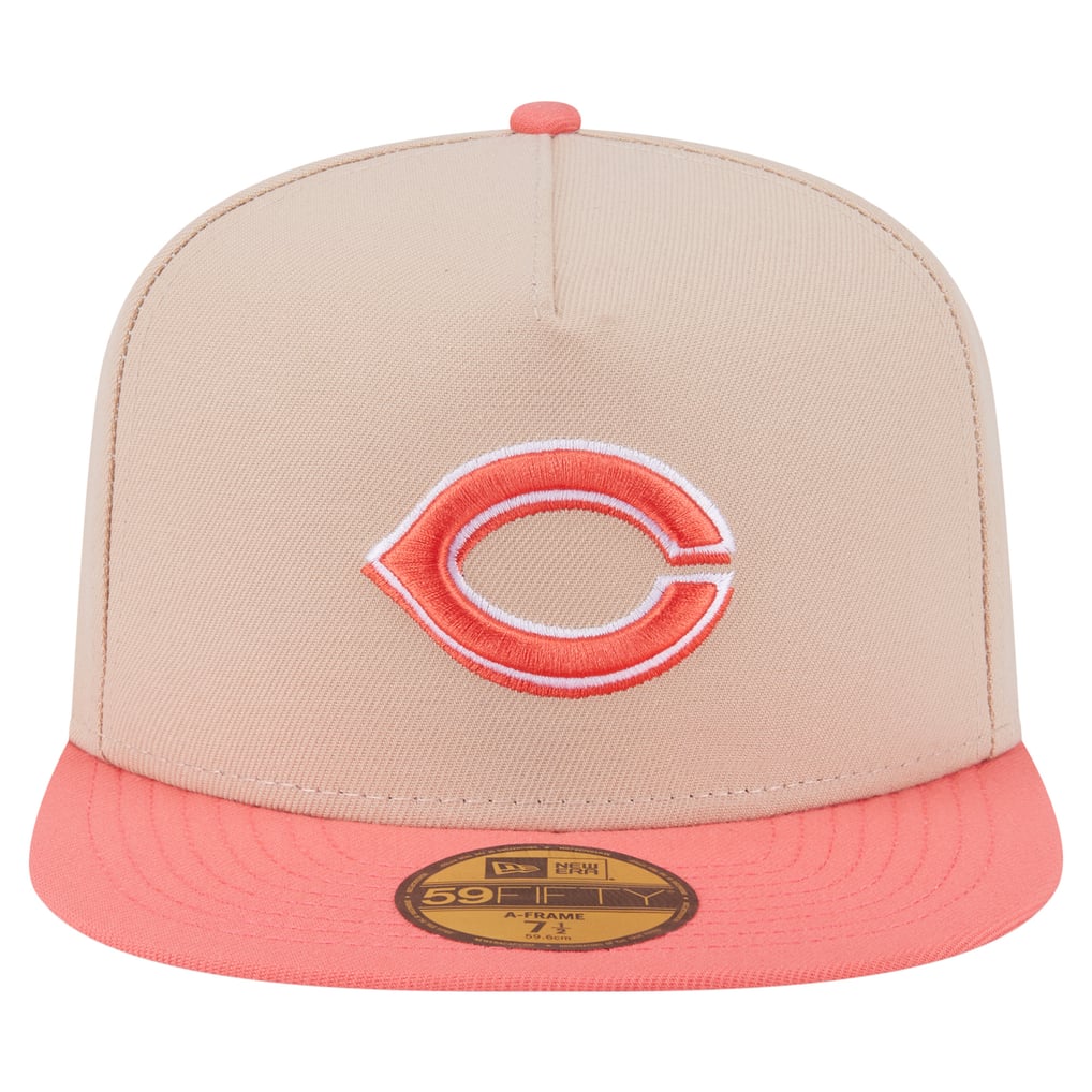 Men's Cincinnati Reds New Era Light Beige/Coral Two-Tone Color Pack A ...