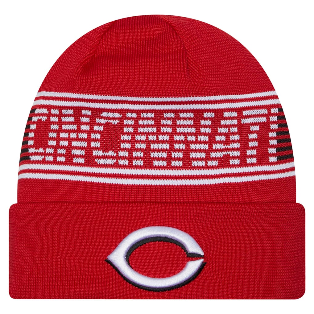 Cincinnati Reds Authentic Collection Men's Cincinnati Reds New Era Red Authentic Collection Cuffed Knit Hat