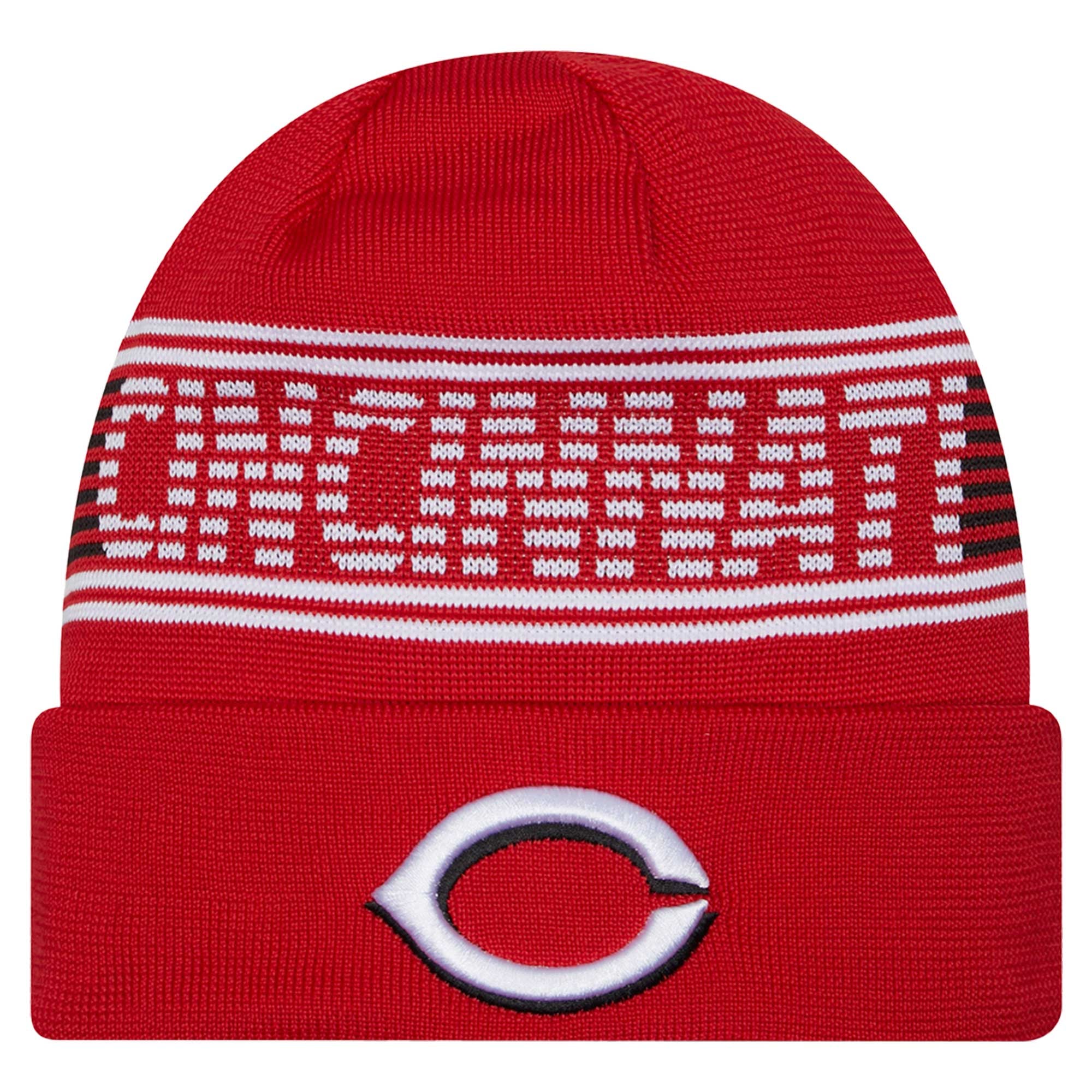 Men's Cincinnati Reds New Era Red Authentic Collection Cuffed Knit Hat