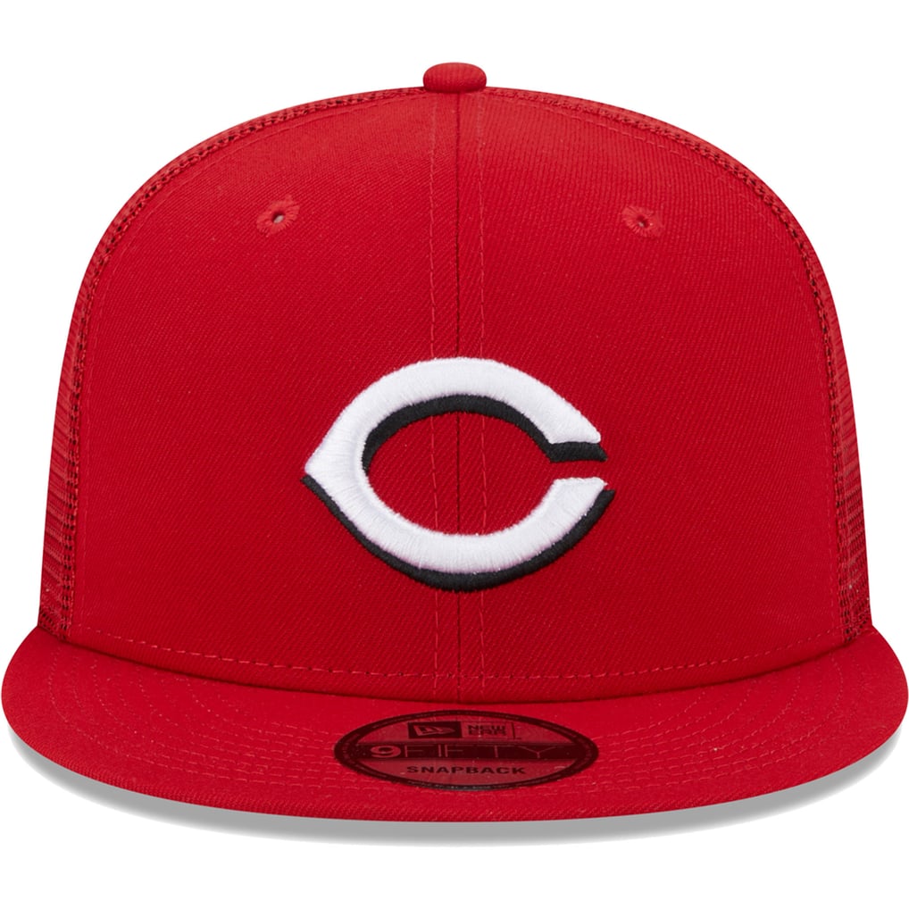 Cincinnati Reds New Era Team Color Trucker 9FIFTY Snapback Hat - Red