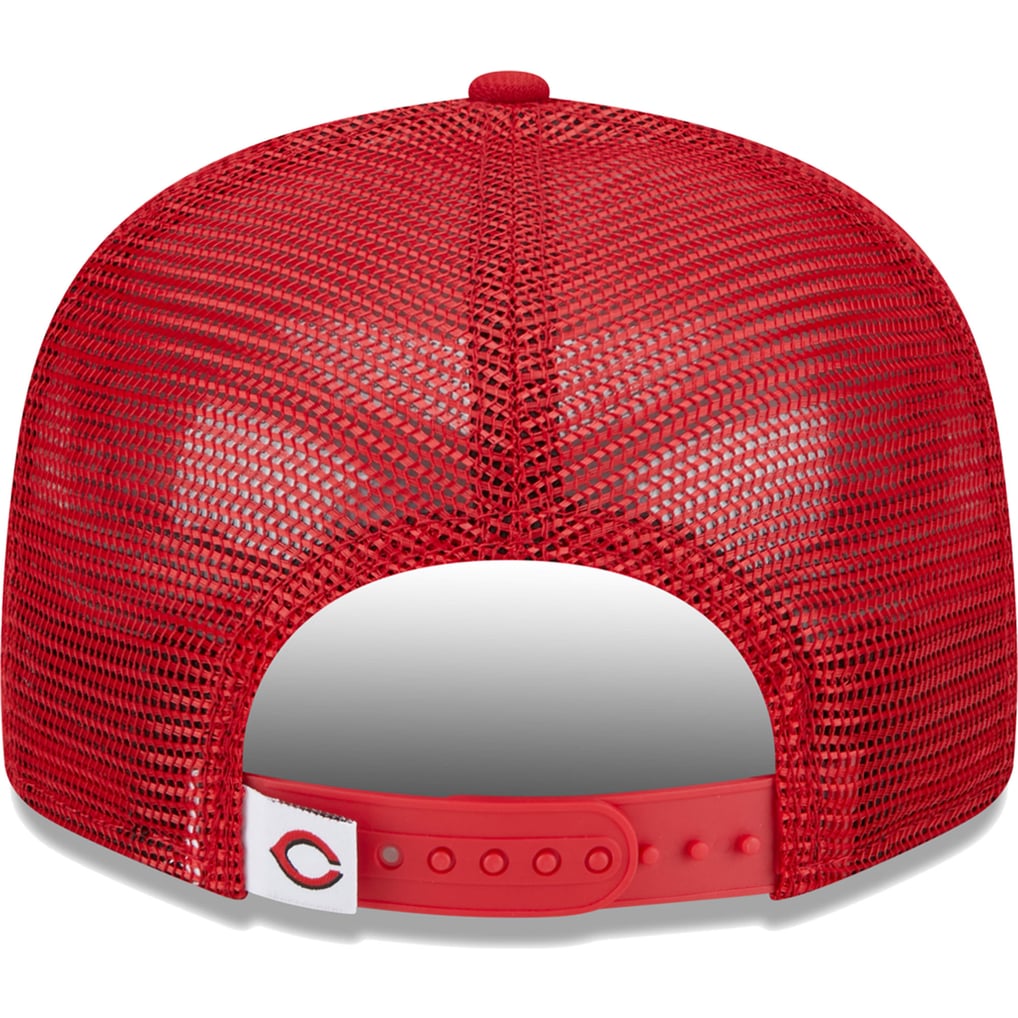 Cincinnati Reds New Era Team Color Trucker 9FIFTY Snapback Hat - Red