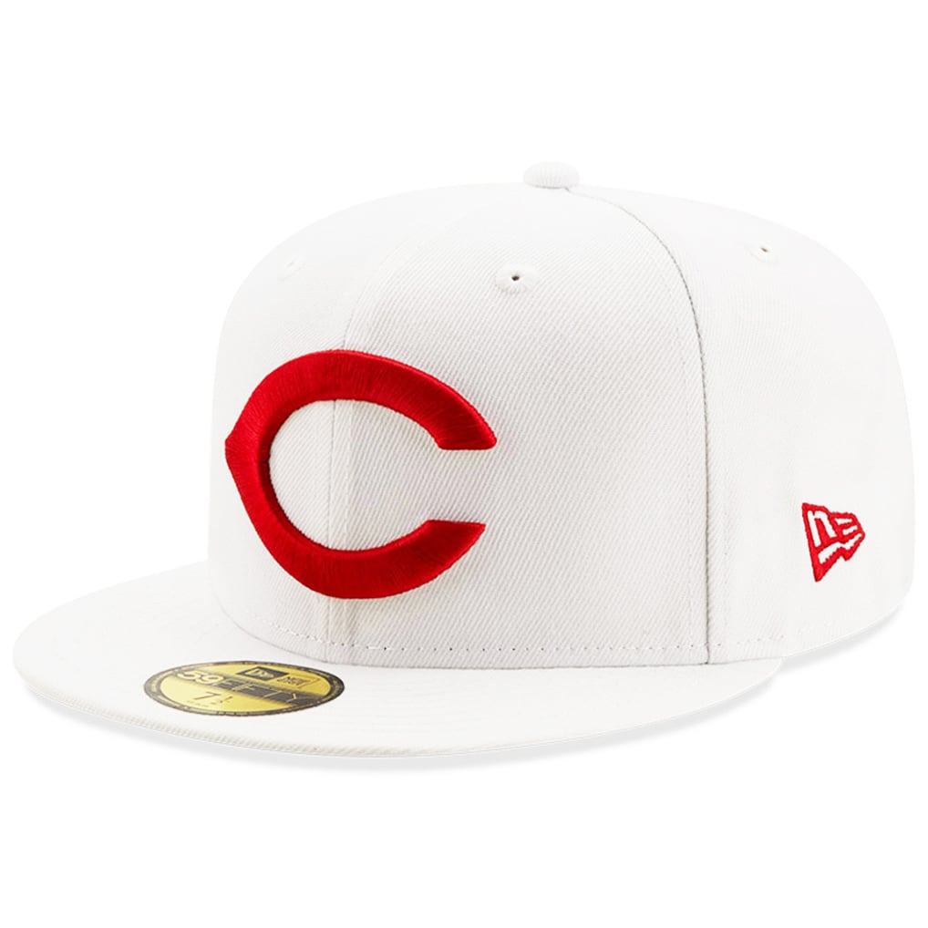 Men's Cincinnati Reds New Era White 1975 World Series Patch Undervisor ...
