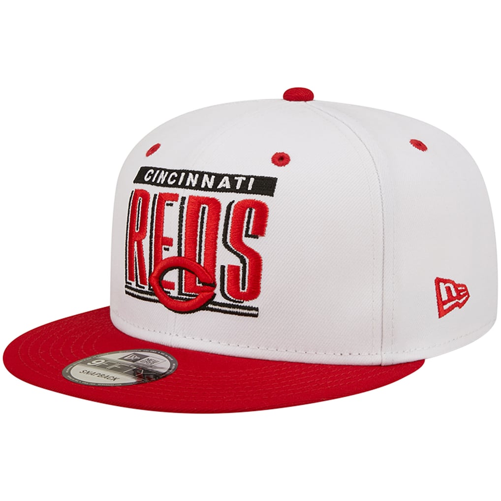 Men's Cincinnati Reds New Era White/Red Retro Title 9FIFTY Snapback Hat