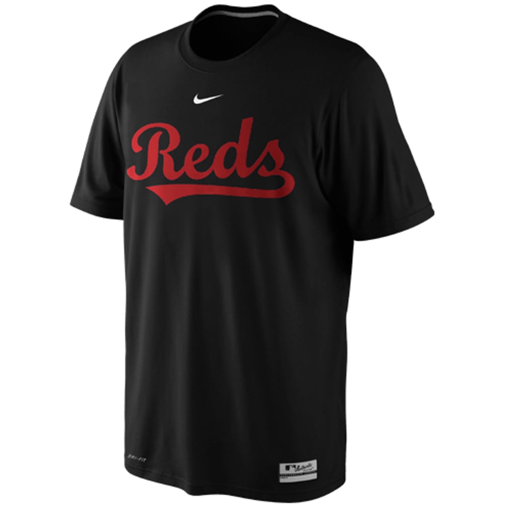 Cincinnati Reds Authentic Collection Men's Cincinnati Reds Nike Black Authentic Collection Legend Practice ...