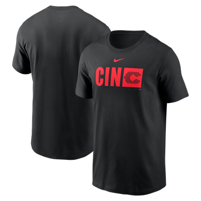 Cincinnati Reds Nike City Connect Tricode T-Shirt - Black