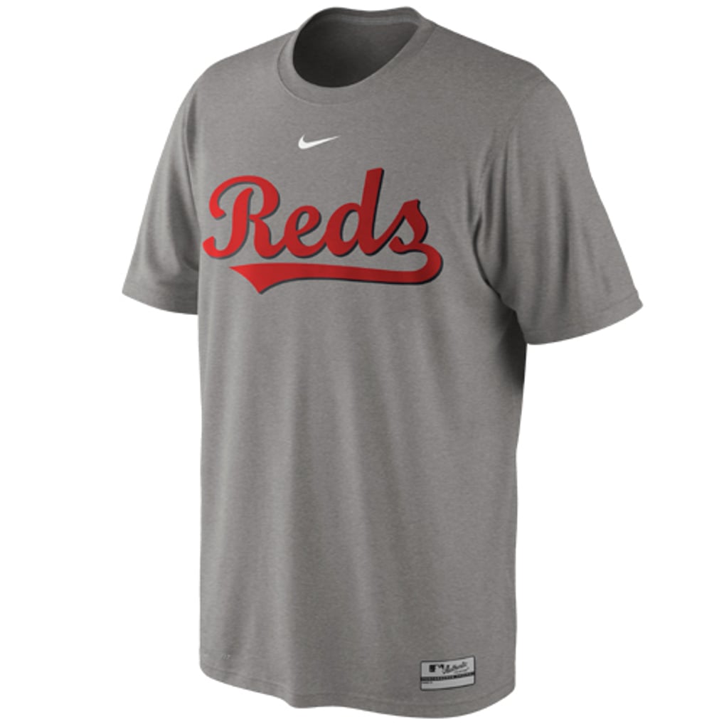 Cincinnati Reds Authentic Collection Men's Cincinnati Reds Nike Gray Authentic Collection Legend Practice ...