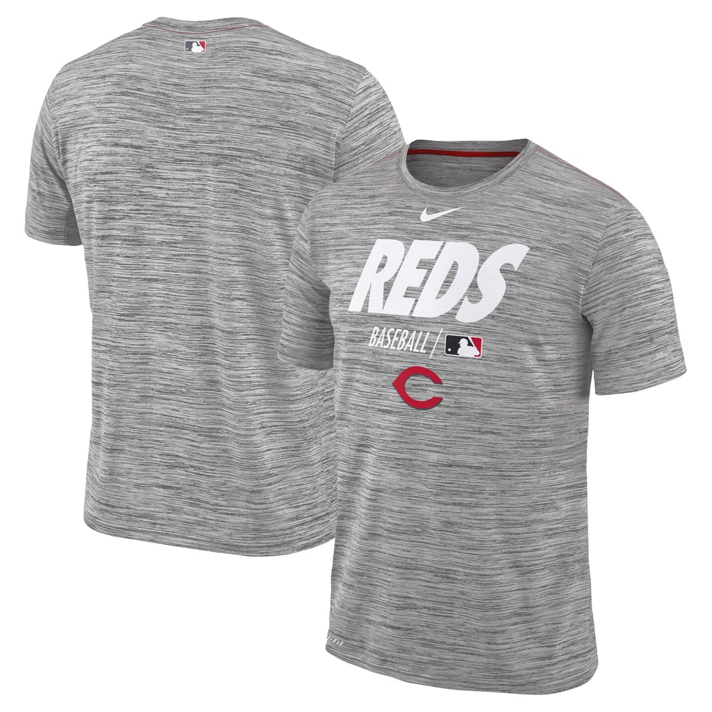 Men's Cincinnati Reds Nike Gray Authentic Collection Velocity Team ...