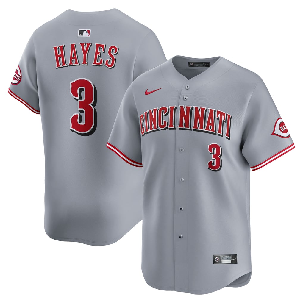 Men's Cincinnati Reds Ke'Bryan Hayes Nike Gray Road Limited Player Jersey
