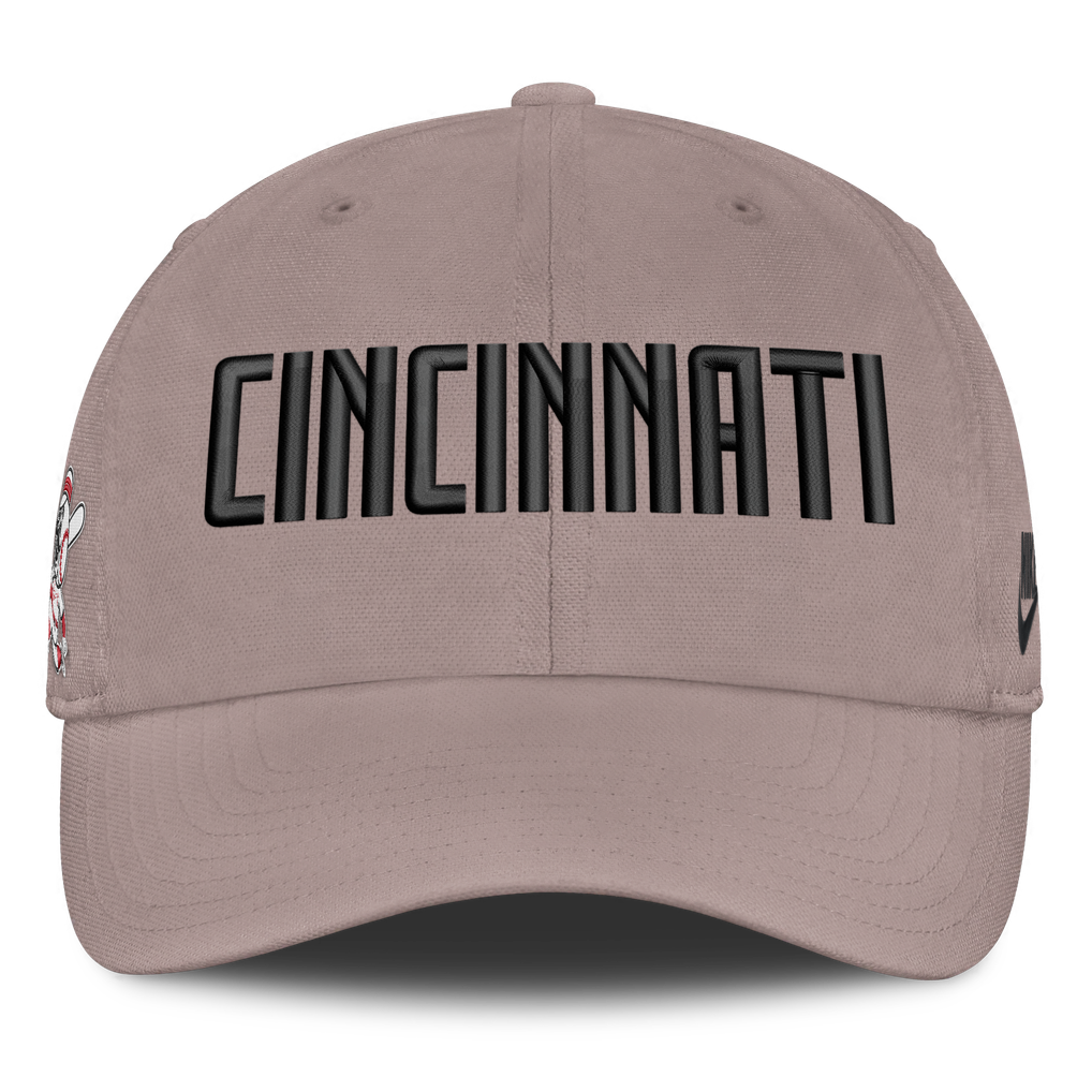  Cincinnati Reds Nike Cooperstown Club Adjustable Hat - Light Brown