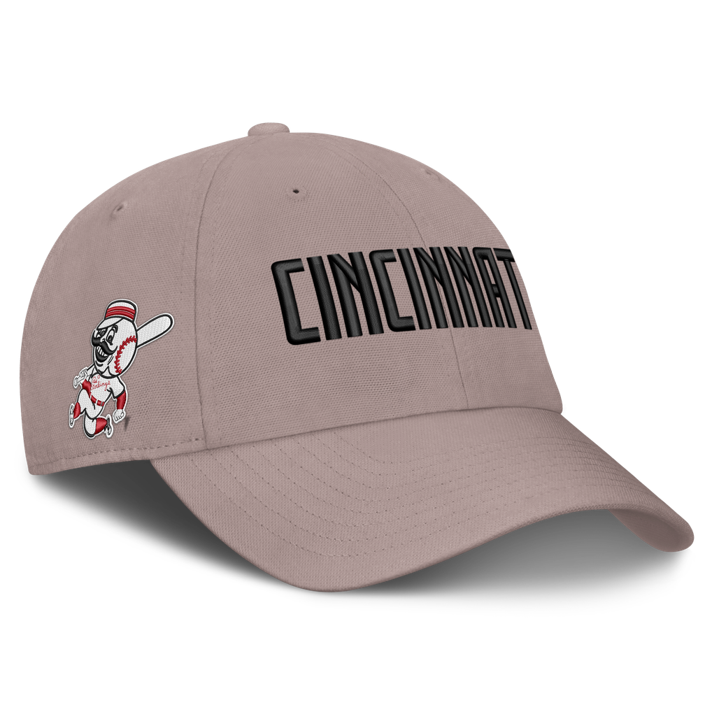  Cincinnati Reds Nike Cooperstown Club Adjustable Hat - Light Brown
