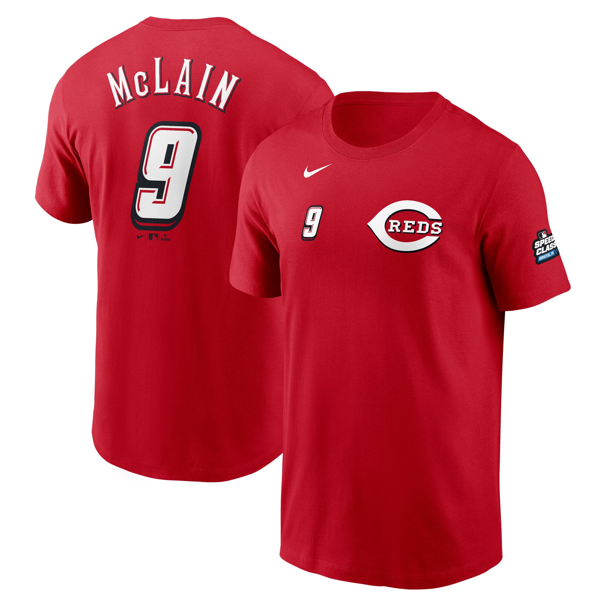Men's Cincinnati Reds Matt McLain Nike Red 2025 MLB Speedway Classic ...