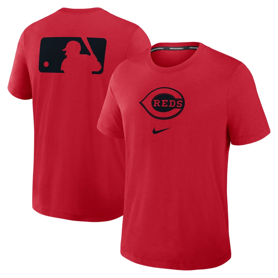 Cincinnati Reds Authentic Collection Men's Cincinnati Reds Nike Red Authentic Collection Early Work Tri ...