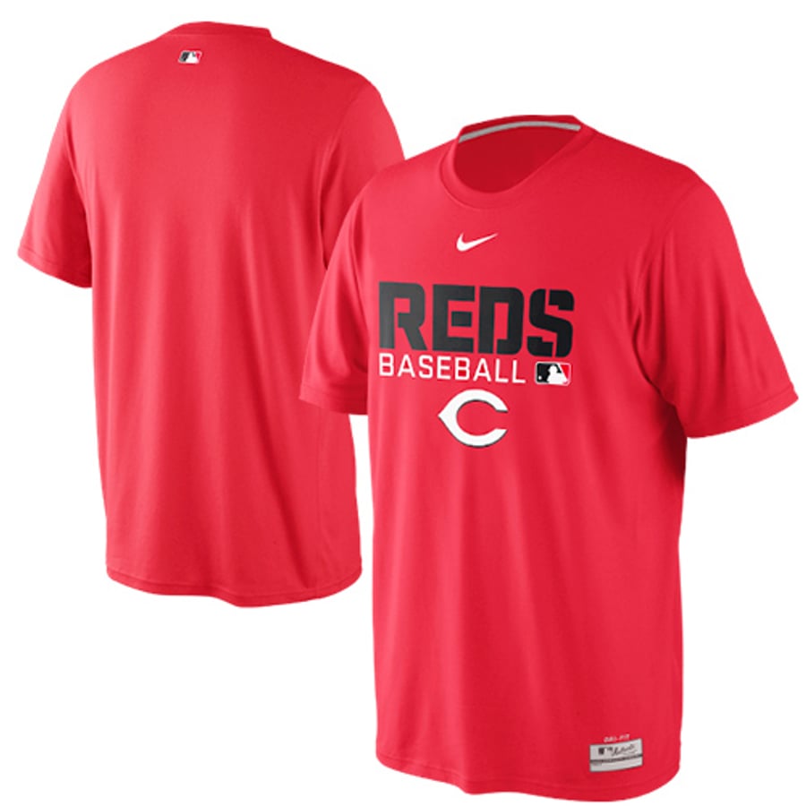 Men's Cincinnati Reds Nike Red Authentic Collection Legend Dri-Fit T-Shirt