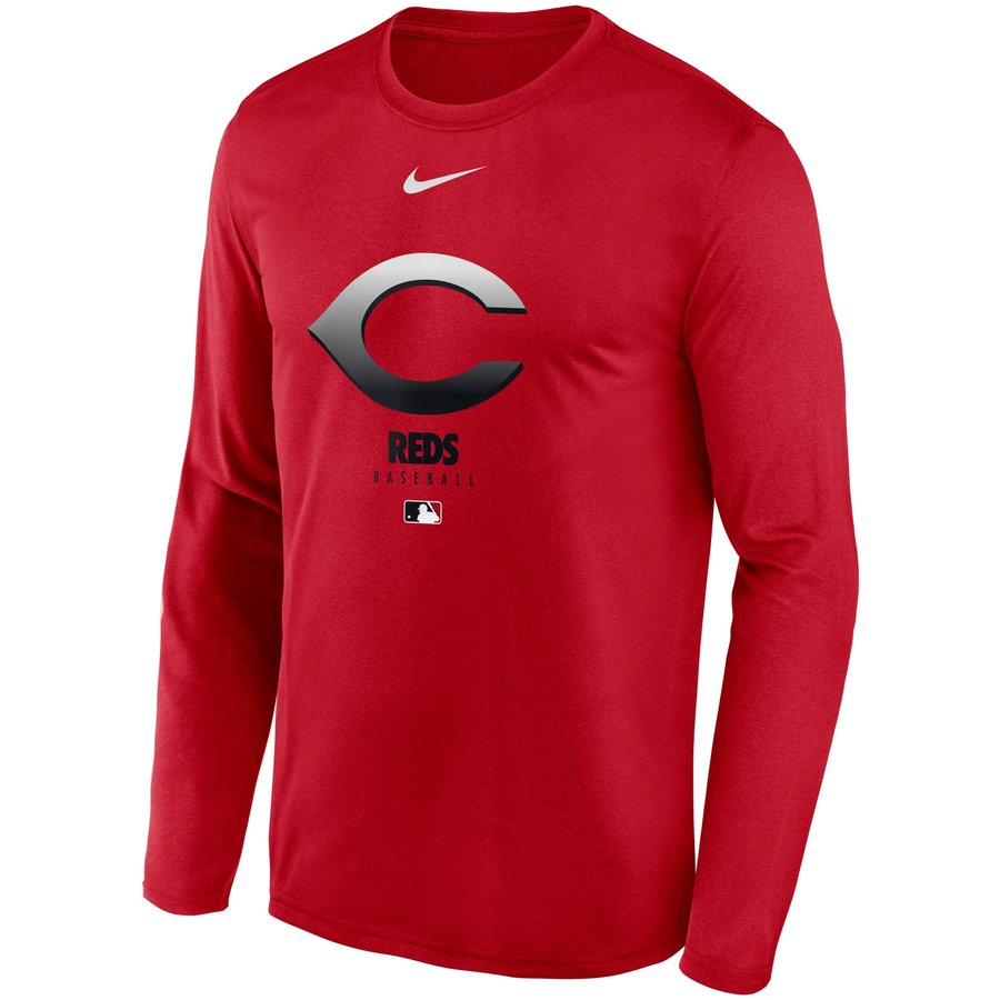 Men's Cincinnati Reds Nike Red Authentic Collection Legend Performance ...