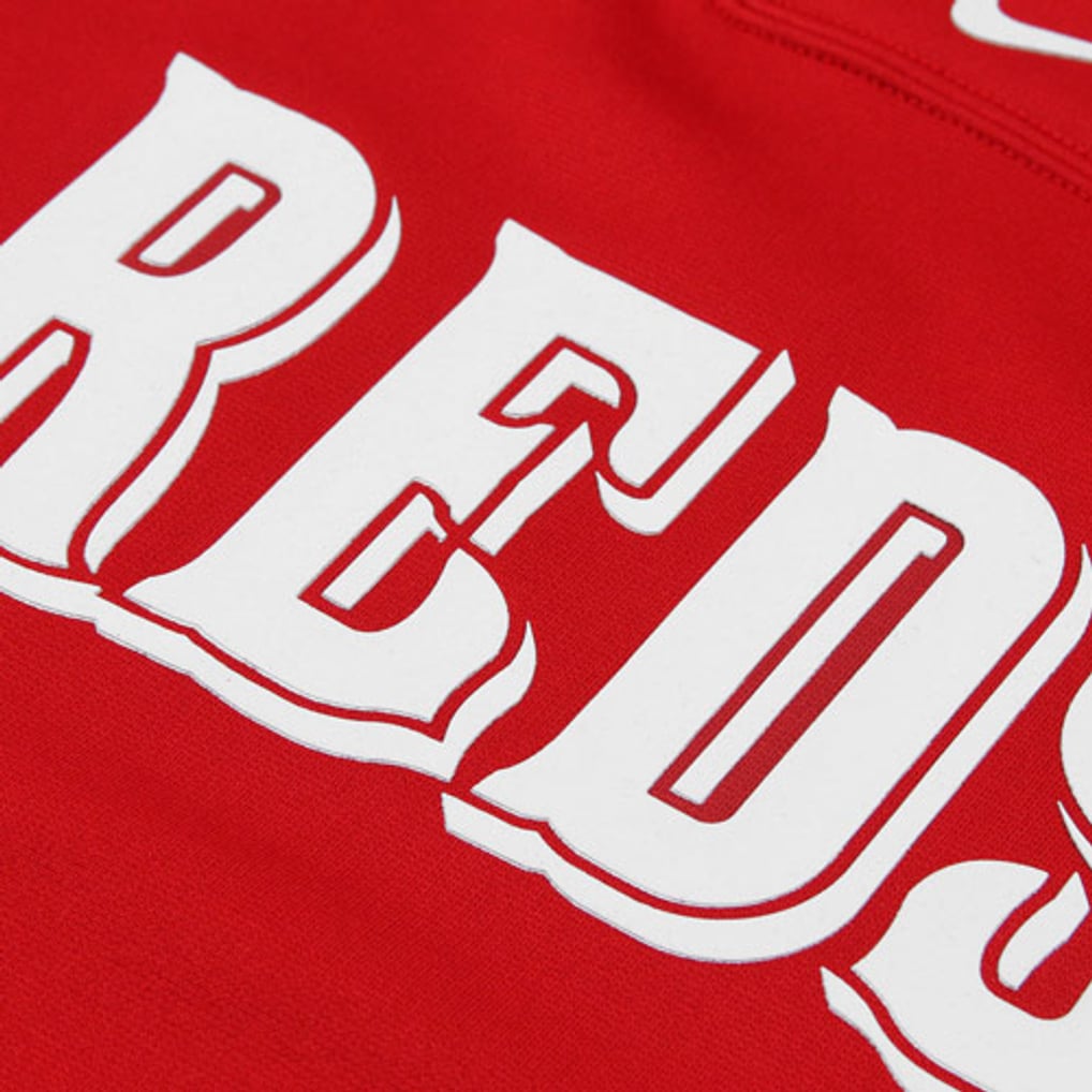 Ko Red Men's Cincinnati Reds Nike Red KO Fleece Raglan Crew Sweatshirt