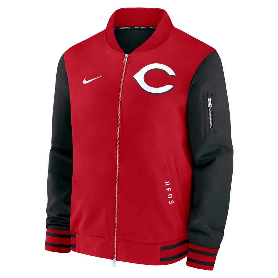 Cincinnati Reds Authentic Collection Men's Cincinnati Reds Nike Red/Black Authentic Collection Dugout ...
