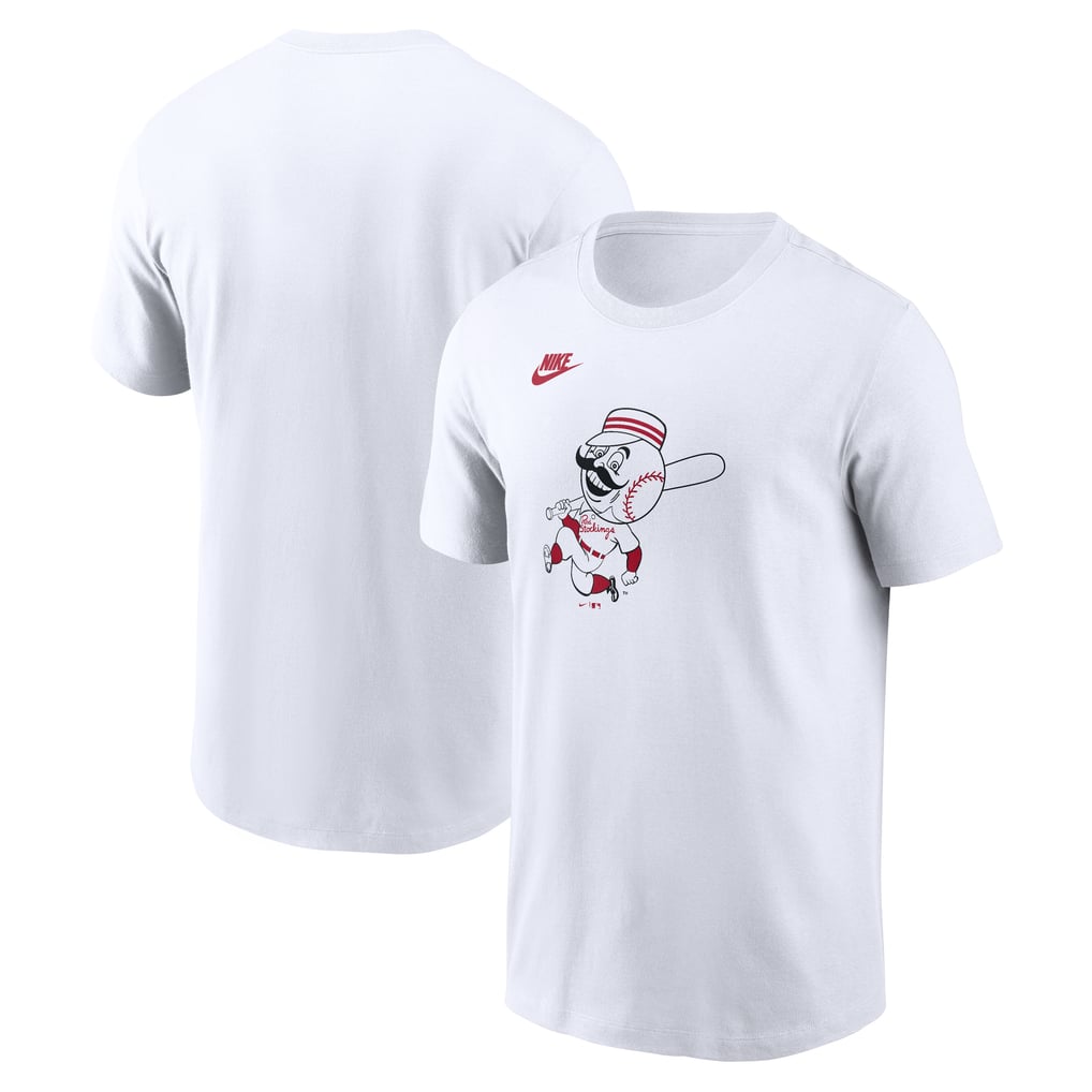 Cincinnati Reds Nike Cooperstown Collection Logo T-Shirt - White