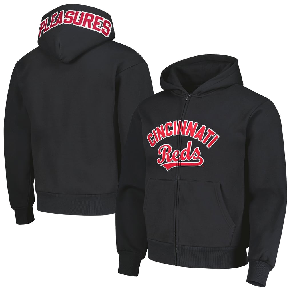 Cincinnati Reds PLEASURES Opening Day Full-Zip Hoodie - Black