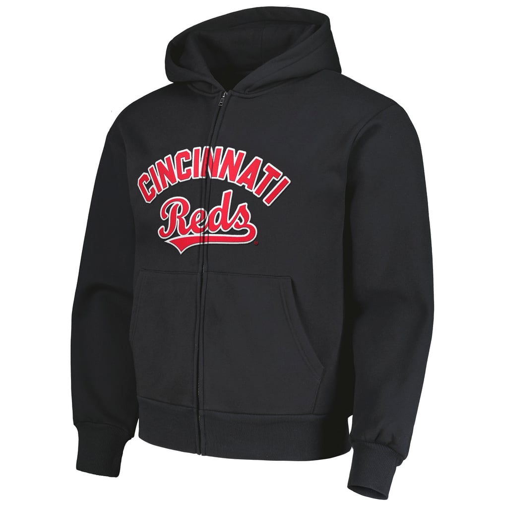 Cincinnati Reds PLEASURES Opening Day Full-Zip Hoodie - Black