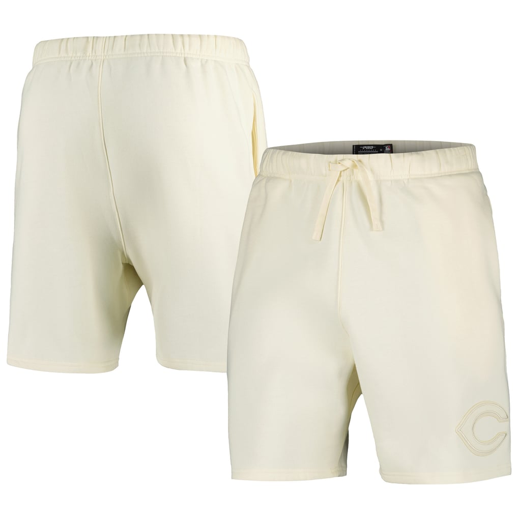 Cincinnati Reds Pro Standard Neutral Fleece Shorts - Cream
