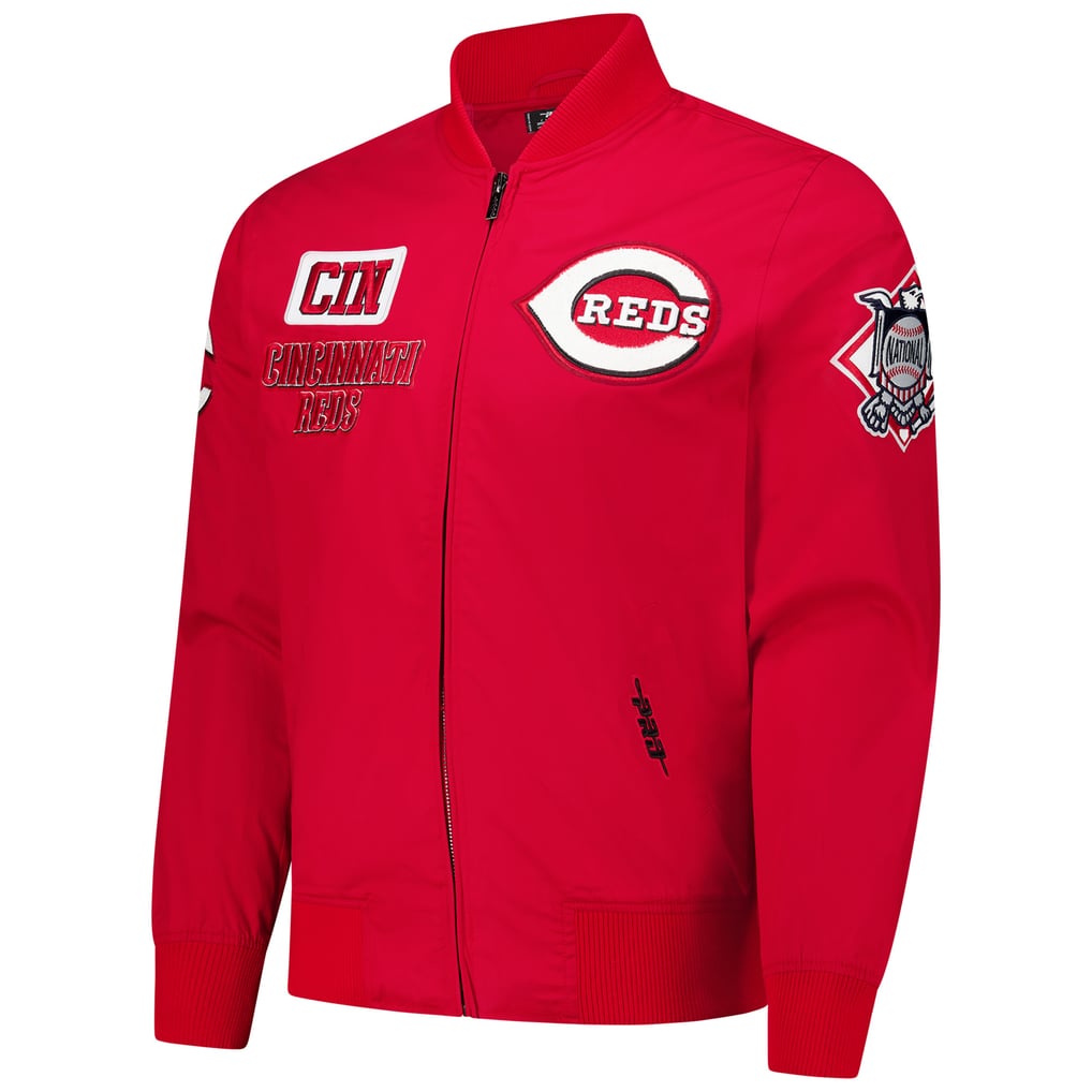 Code Red Jacket Men's Cincinnati Reds Pro Standard Red Area Code Twill Full-Zip Jacket