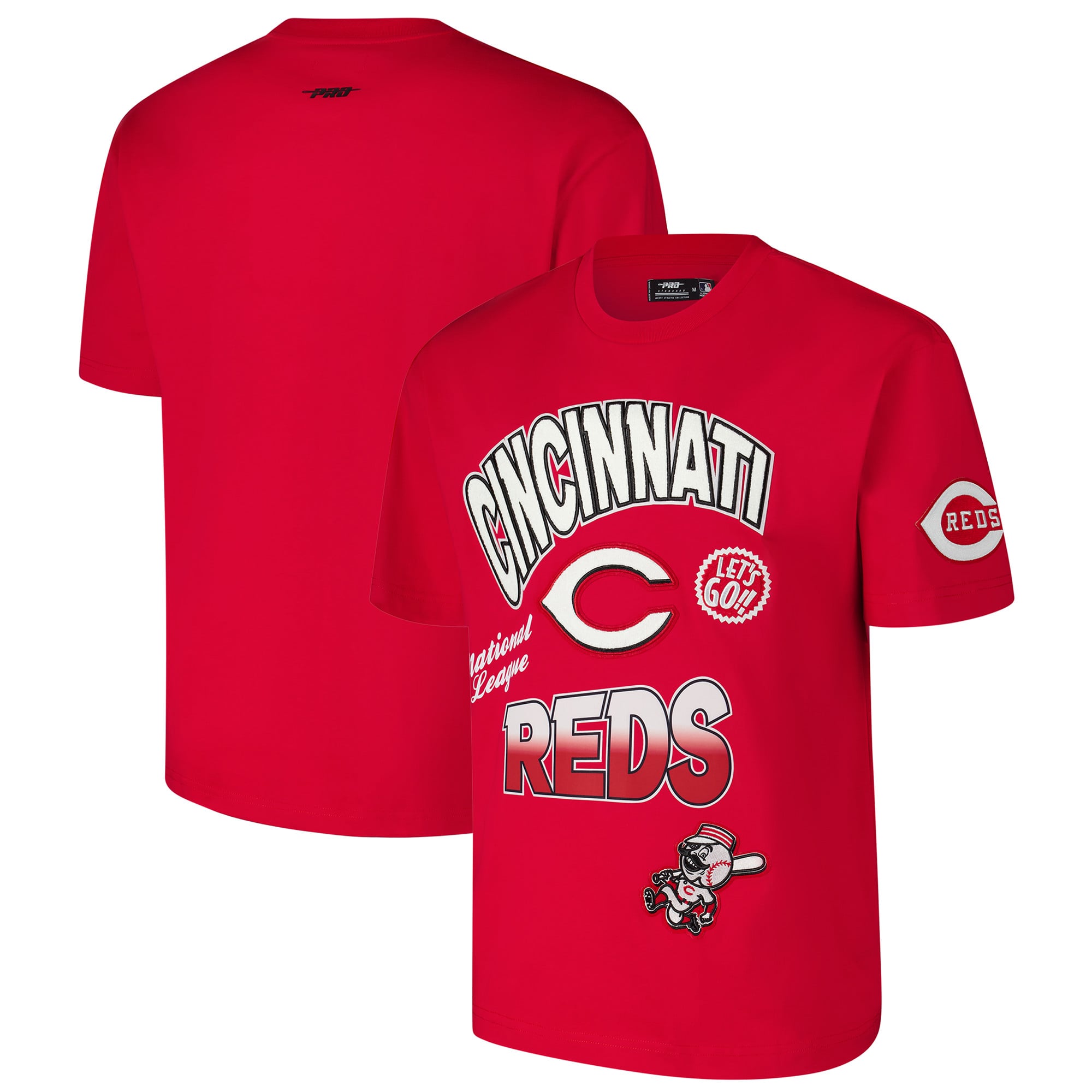 Cincinnati Reds Pro Standard Turn It Up Dropped Shoulder T-Shirt - Red