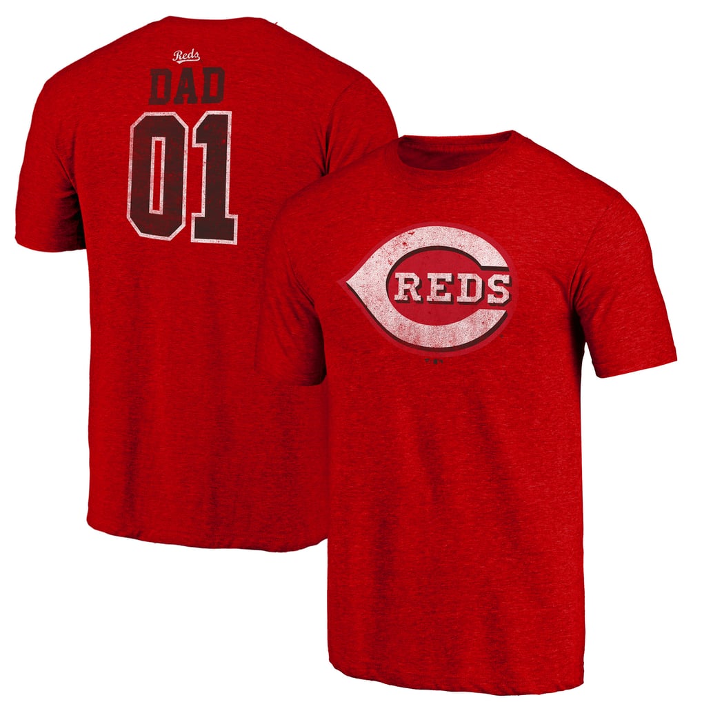 Cincinnati Reds Father's Day Greatest Dad Tri-Blend T-Shirt - Red