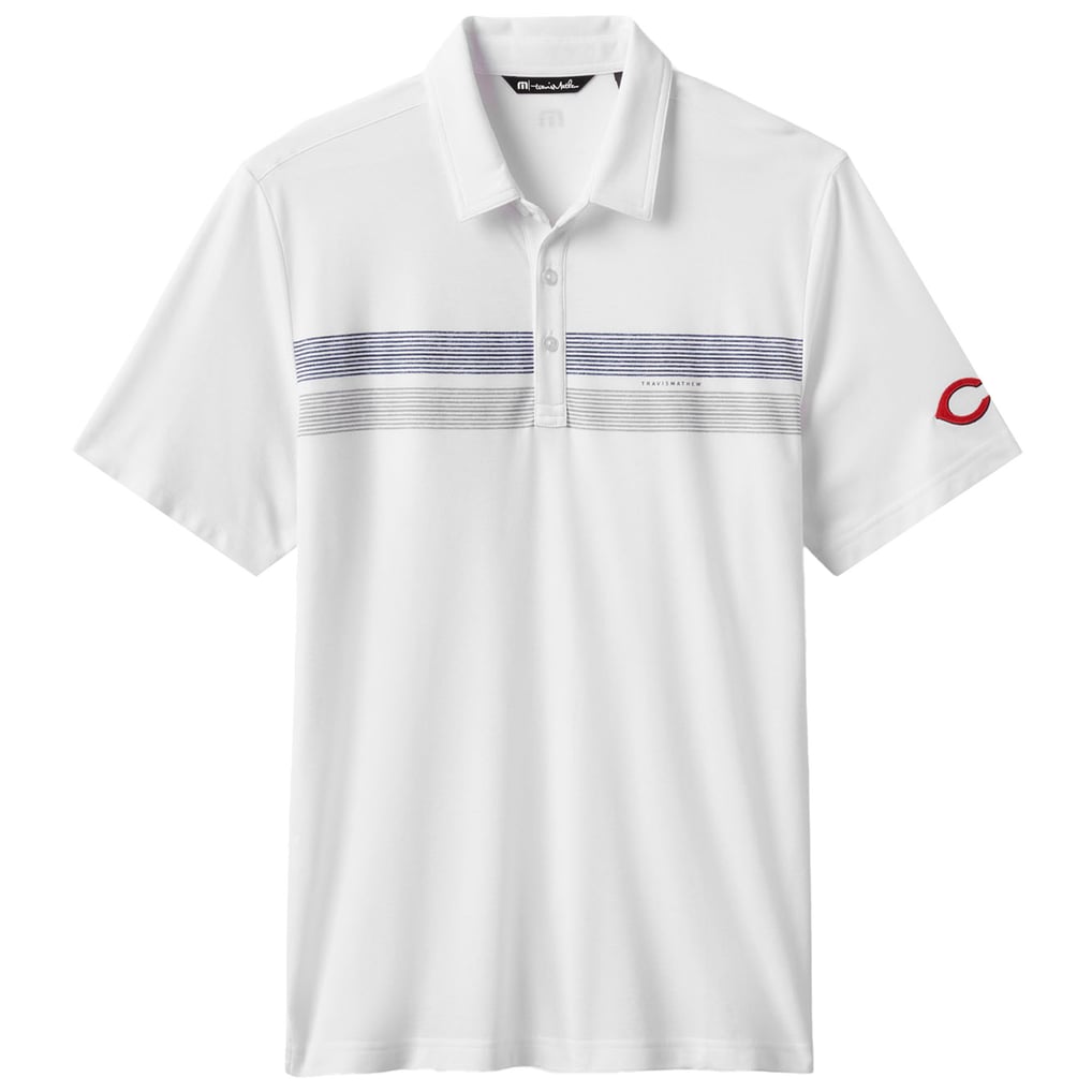 Cincinnati Reds TravisMathew Top Recruit Tri-Blend Polo - White