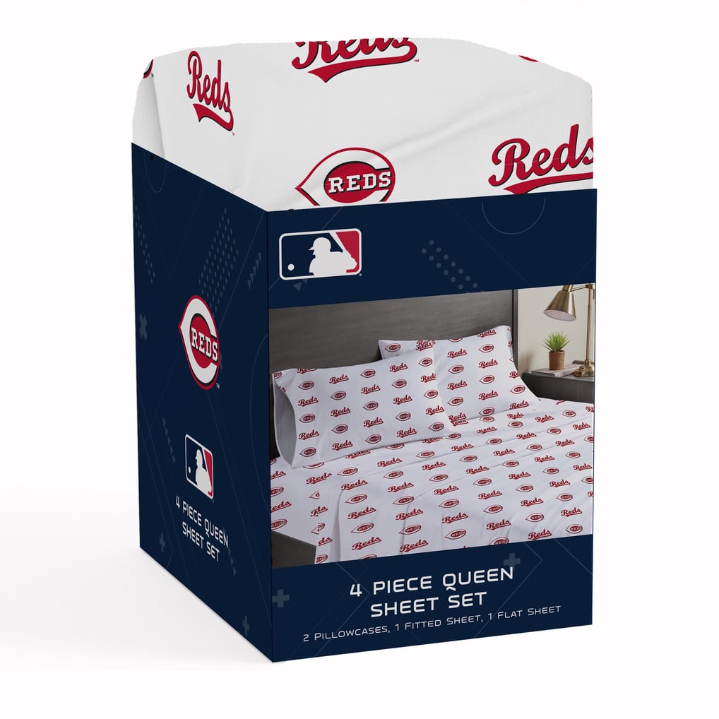 Cincinnati Reds Pegasus Four-Piece Queen Sheet Set