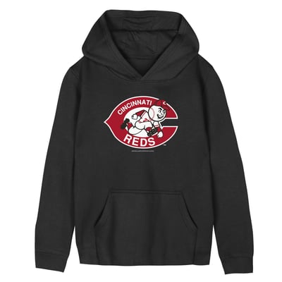  Cincinnati Reds Mitchell & Ness Preschool Retro Logo Hoodie - Black