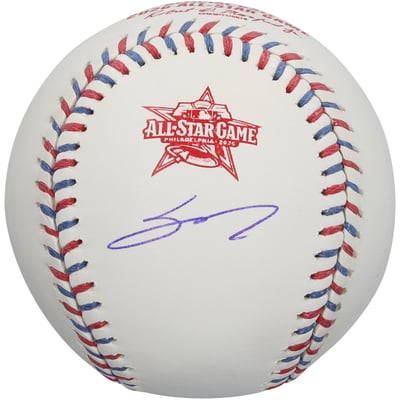 Sal Stewart Cincinnati Reds Autographed Fanatics Authentic 2026 MLB All-Star Game Logo Baseball