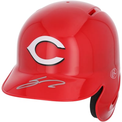 Sal Stewart Cincinnati Reds Autographed Fanatics Authentic Mini Batting Helmet