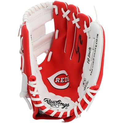 Sal Stewart Cincinnati Reds Autographed Fanatics Authentic Rawlings 10" Collectible Team Logo Glove