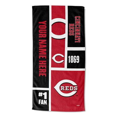 Cincinnati Reds The Northwest Group 30'' x 60'' Colorblock Personalized Beach Towel