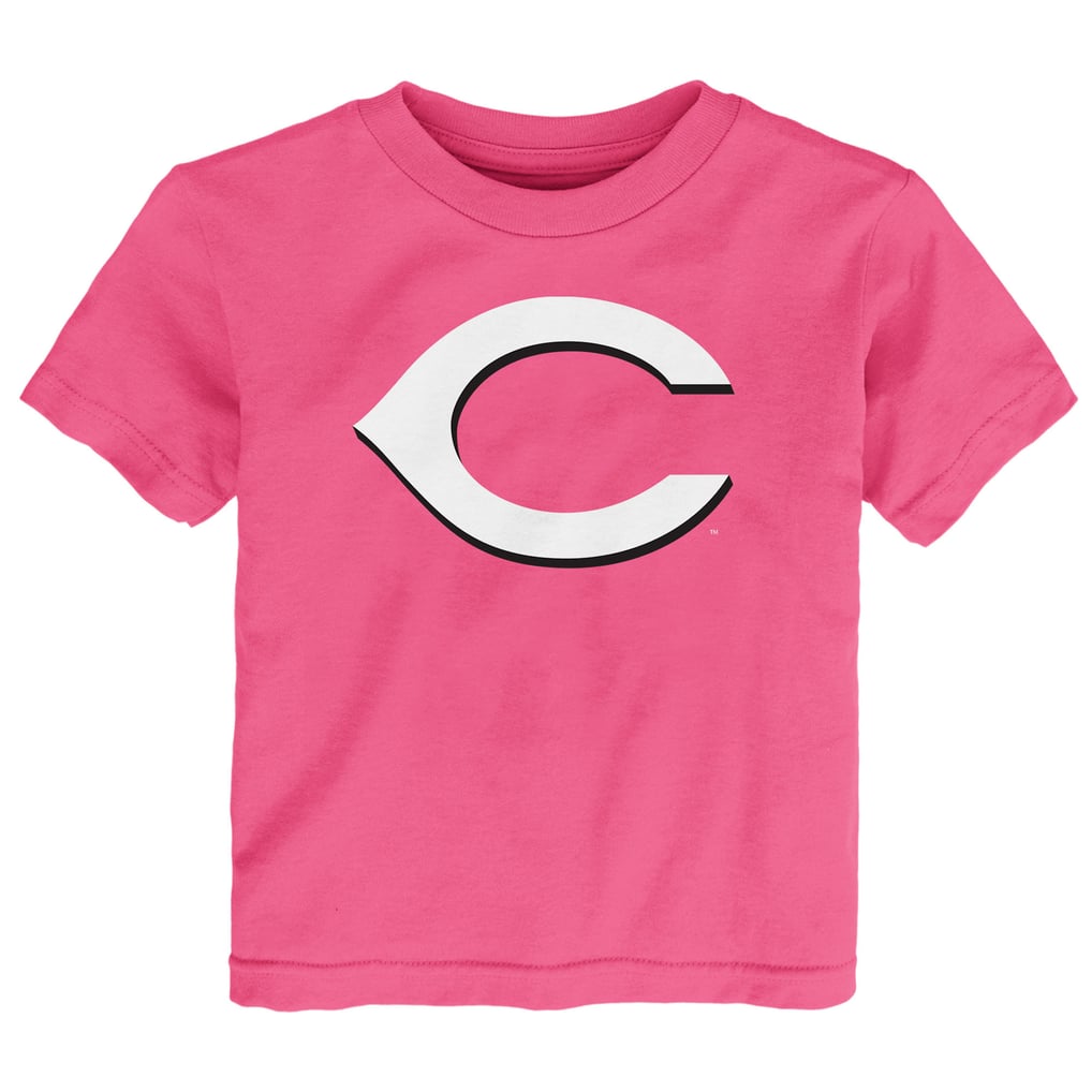  Cincinnati Reds Toddler Primary Logo T-Shirt - Pink