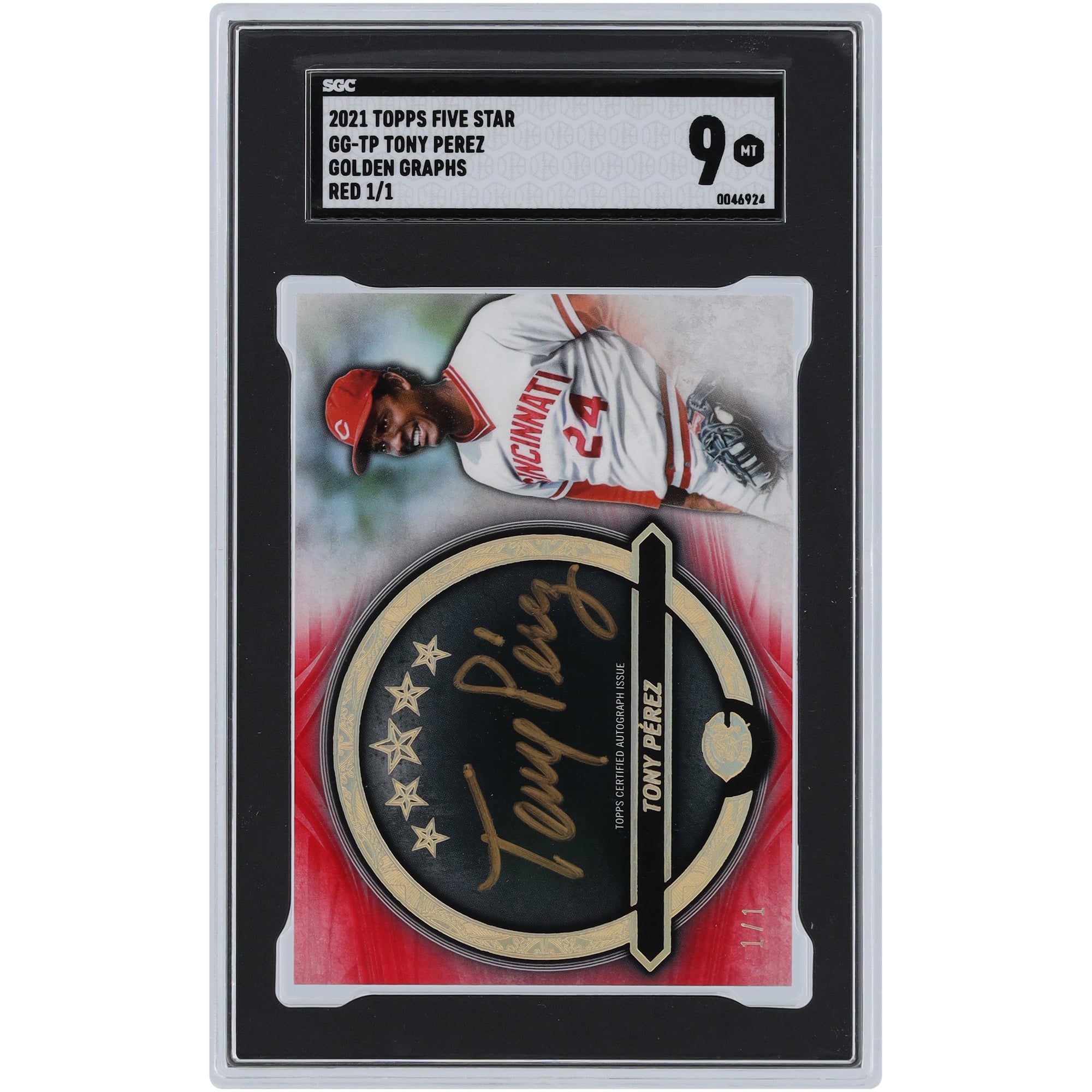 Tony Perez Cincinnati Reds Autographed 2021 Topps Five Star Golden ...