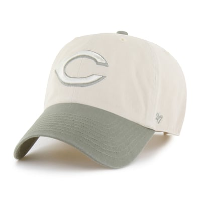  Cincinnati Reds '47 Unisex Two-Tone Fashion Clean Up Adjustable Hat - Natural/Olive