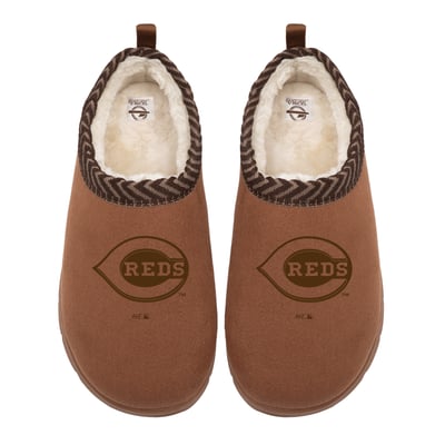 Cincinnati Reds ISlide Unisex Tonal Logo Mission Slippers - Tan
