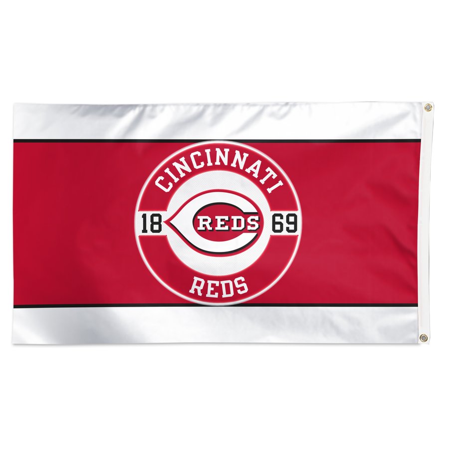 Cincinnati Reds WinCraft 3' x 5' Applique Flag